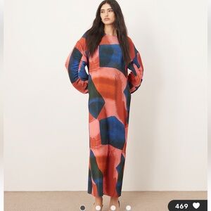 islamic long sleeve maxi dress Modest Muslim Women's Bohemian Bloom Maxi Dress